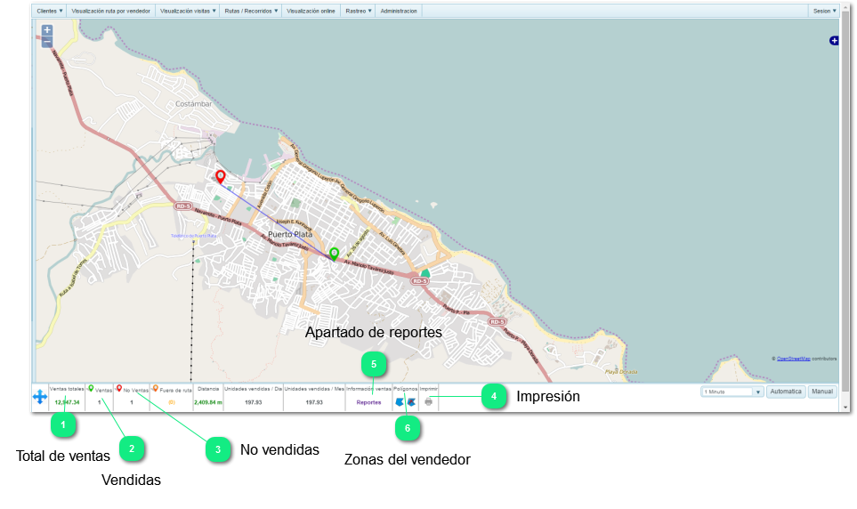 9.1 Visualización en el mapa