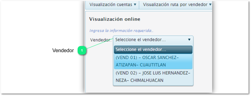 9.	 Visualización Online